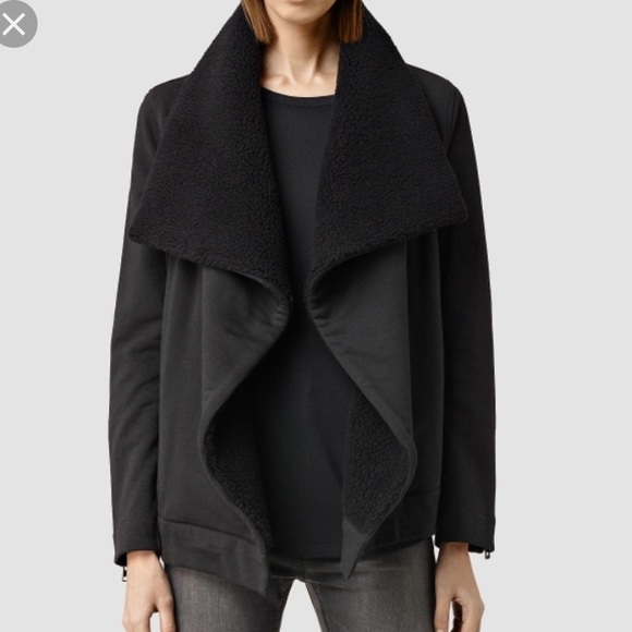 All Saints Sweaters - AllSaints Bora Biker sweatshirt
